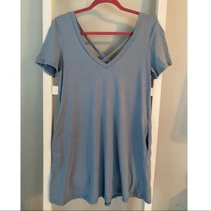 Stormy blue swing dress